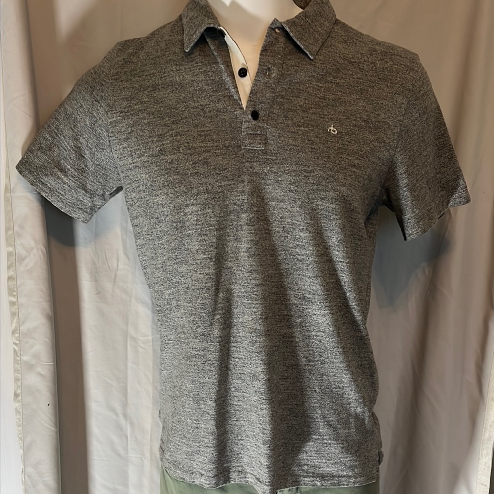 LAST CALL:  Rag & Bone Heather Gray Polo Shirt